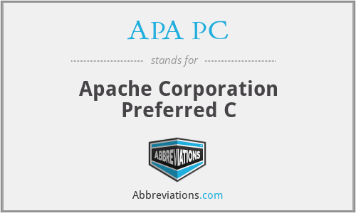 APA PC - Apache Corporation Preferred C
